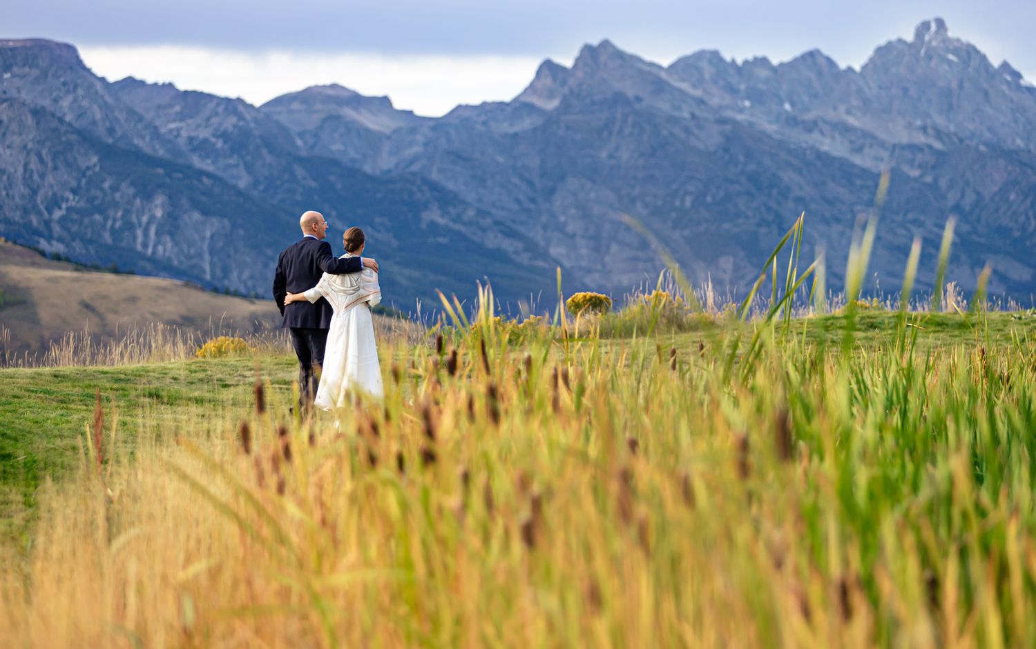 Wedding in the Teton mountains