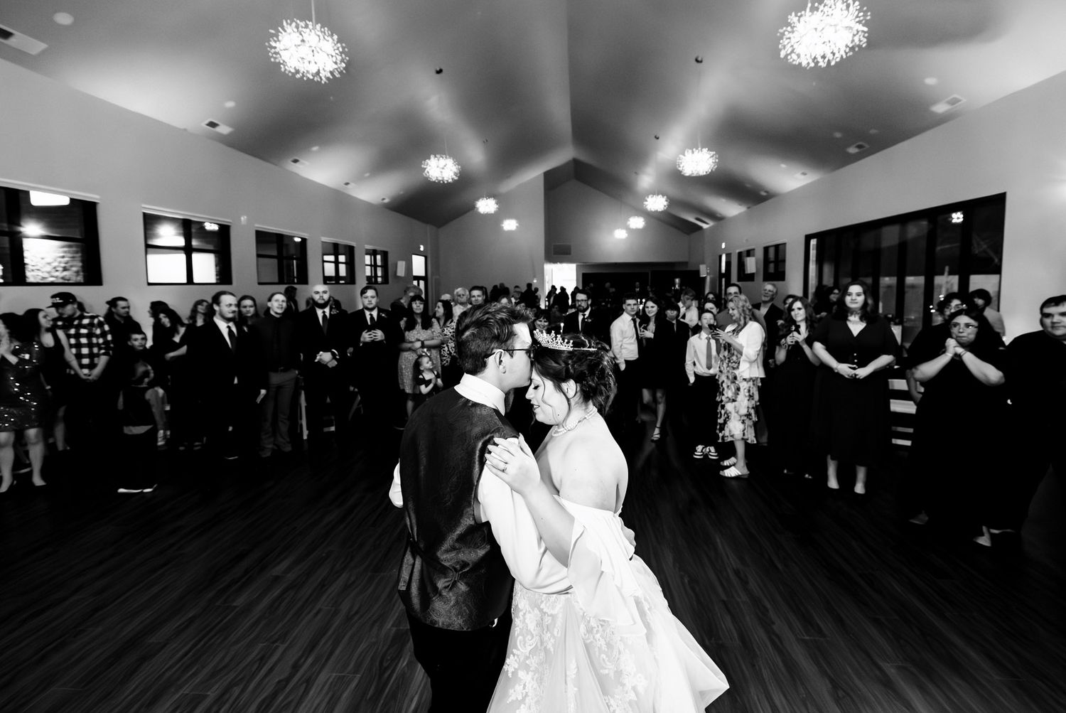 First dance at wedding at Sego Lily Events in Utah captured by Full Flare Photography