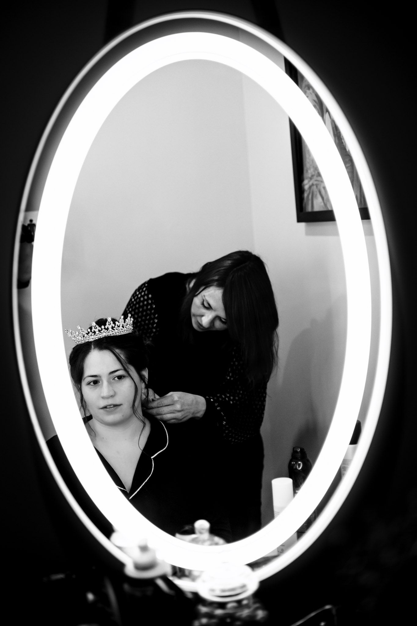 Bride getting ready for Wedding at Sego Lily Events, West Jordan, Utah