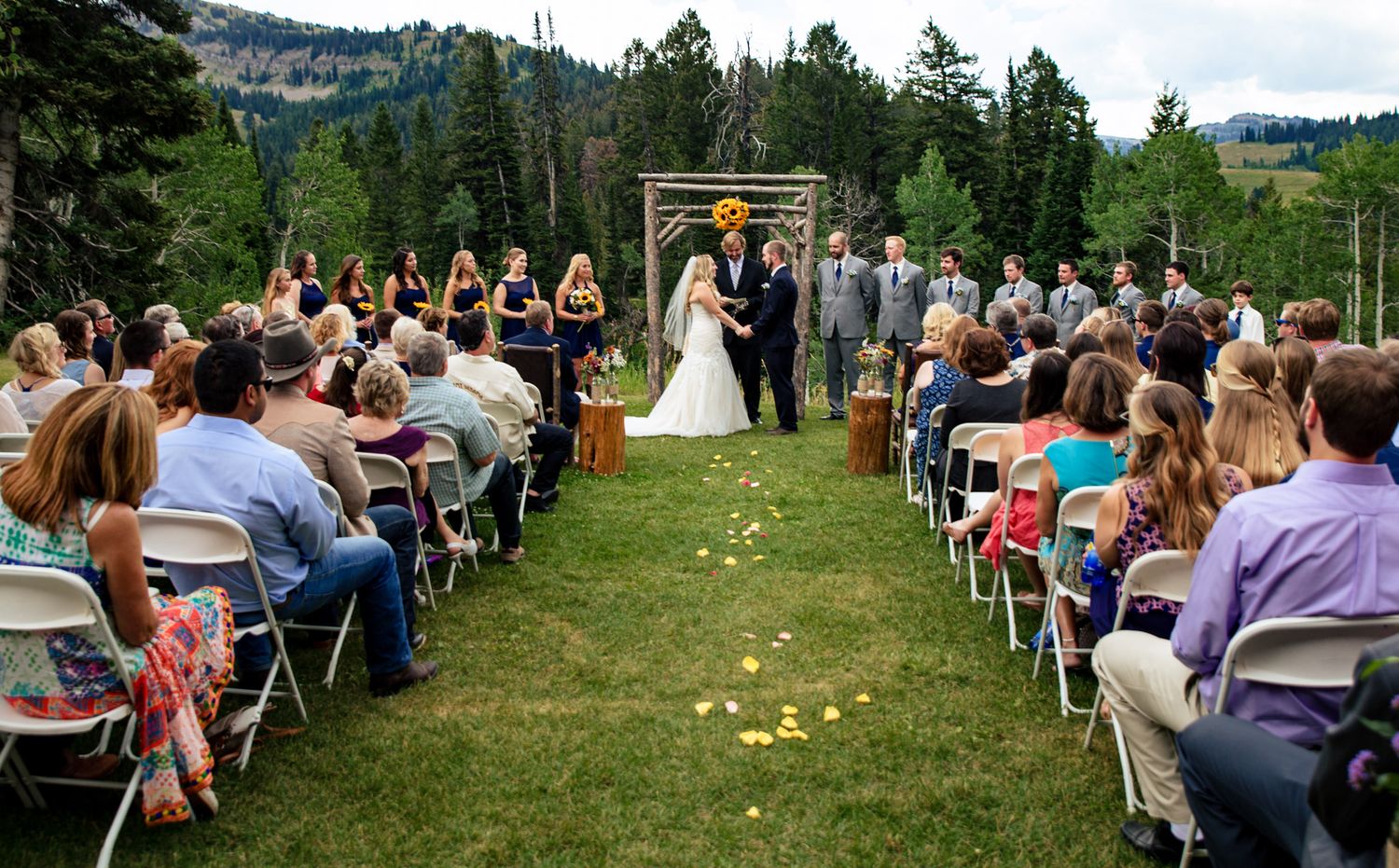 wedding at Grand Targhee Mountain Resort, Wyoming