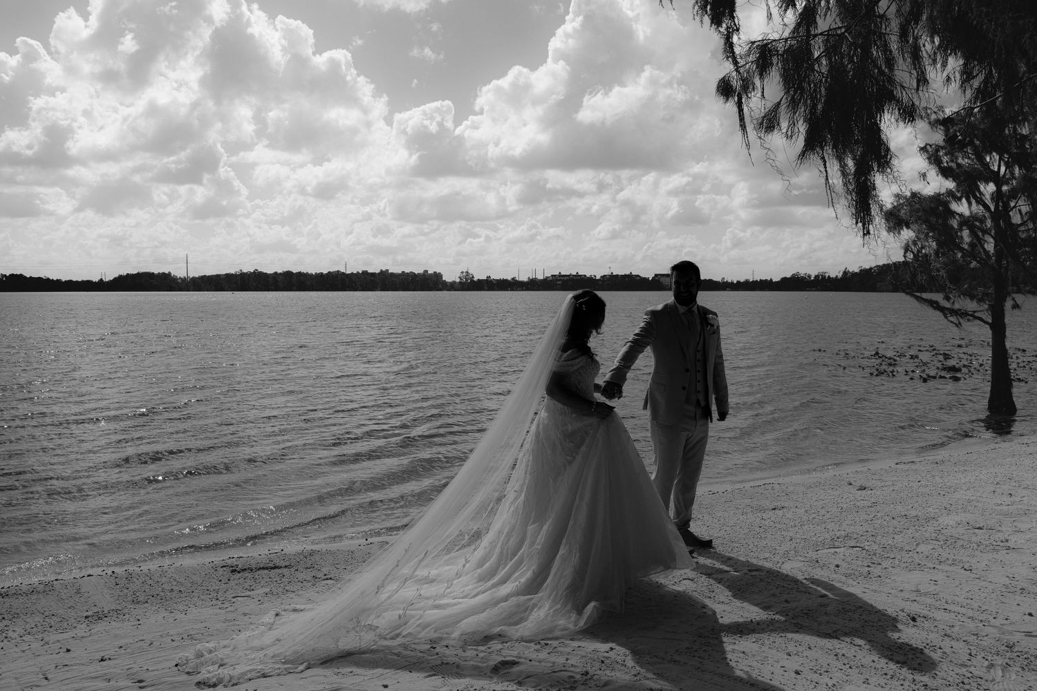 weddings, miami, under the veil shot, bride and groom, miami photographer, couples session, portrait photogrpahy, editorial photography