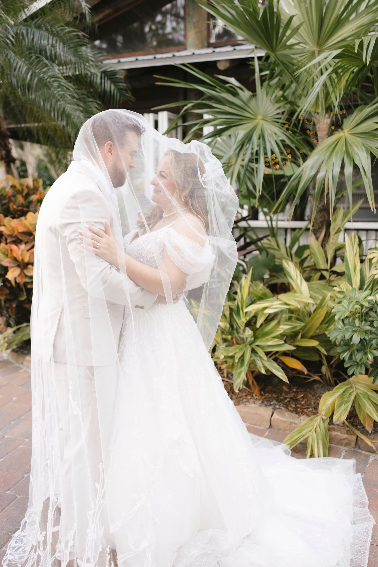 weddings, miami, under the veil shot, bride and groom, miami photographer