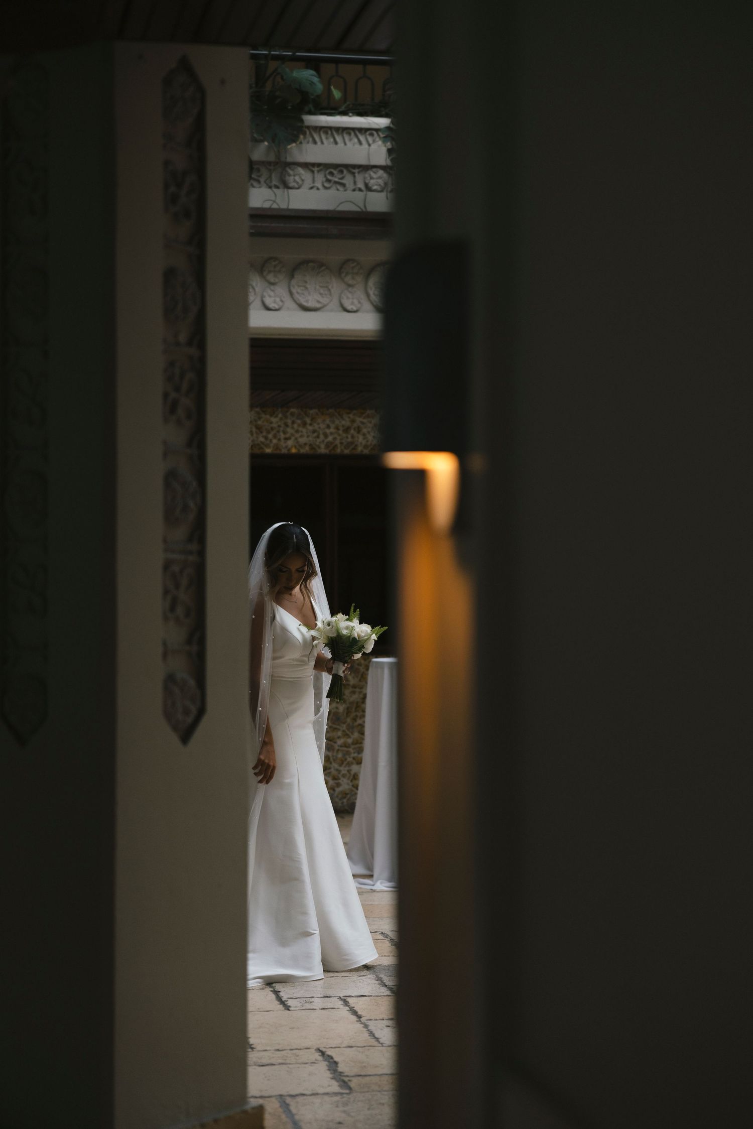 weddings, miami, under the veil shot, bride and groom, miami photographer, couples session, portrait photogrpahy, editorial photography