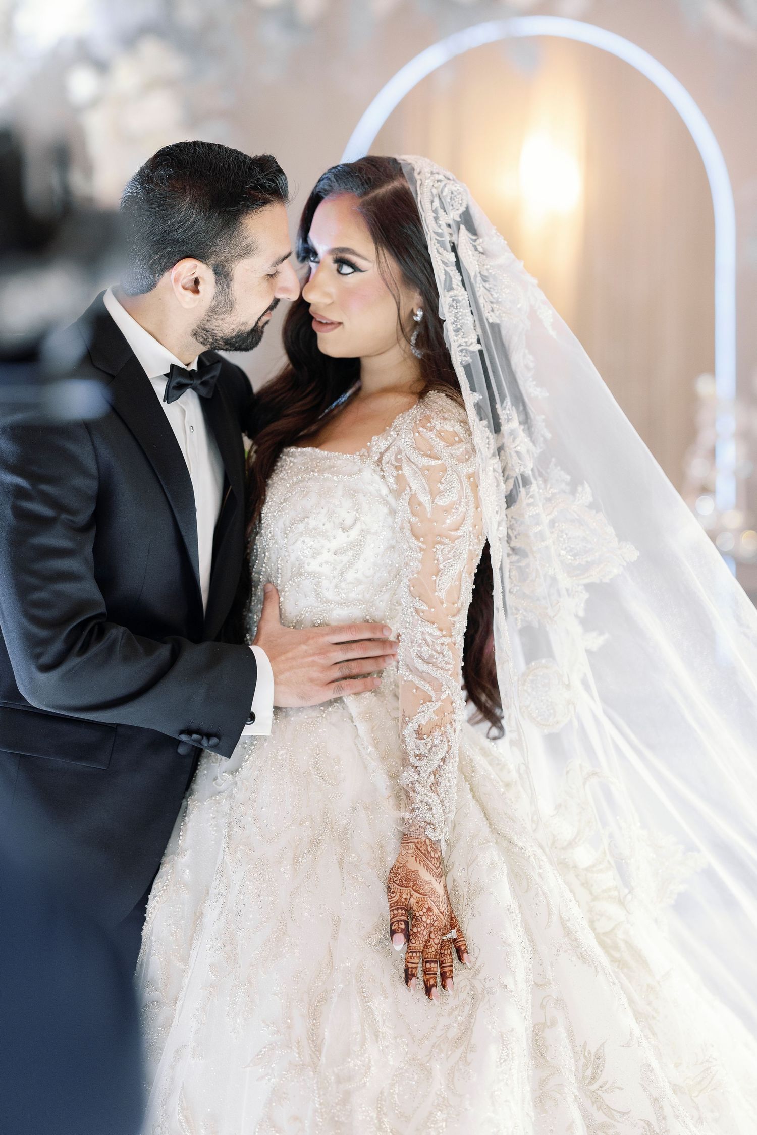 weddings, miami, under the veil shot, bride and groom, miami photographer, couples session, portrait photogrpahy, editorial photography