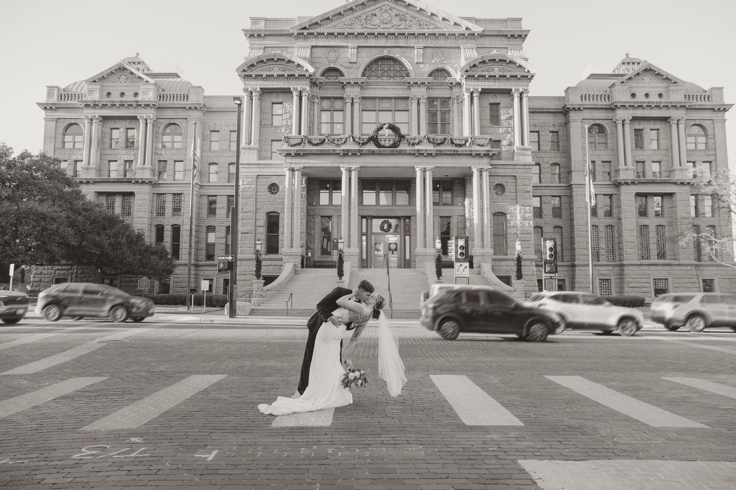 Historic black and white photographs show the evolution of the Carnegie Library building in Oakland over different time periods.