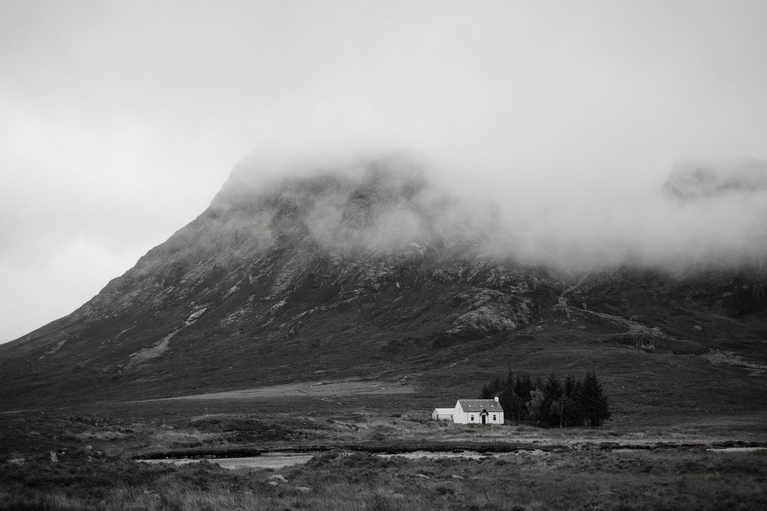 Wee White House Black and White