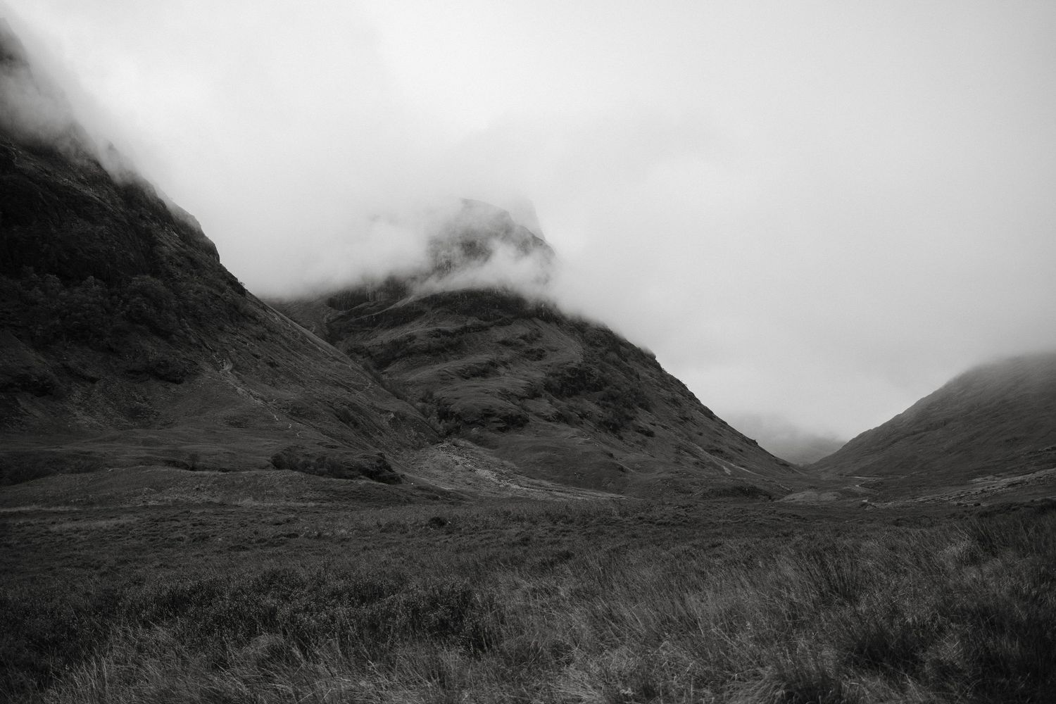 Glencoe Mountain and Fog