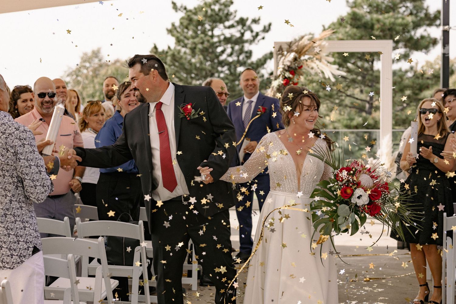 La célébration d'un mariage au Club De Golf Parcours Du Cerf