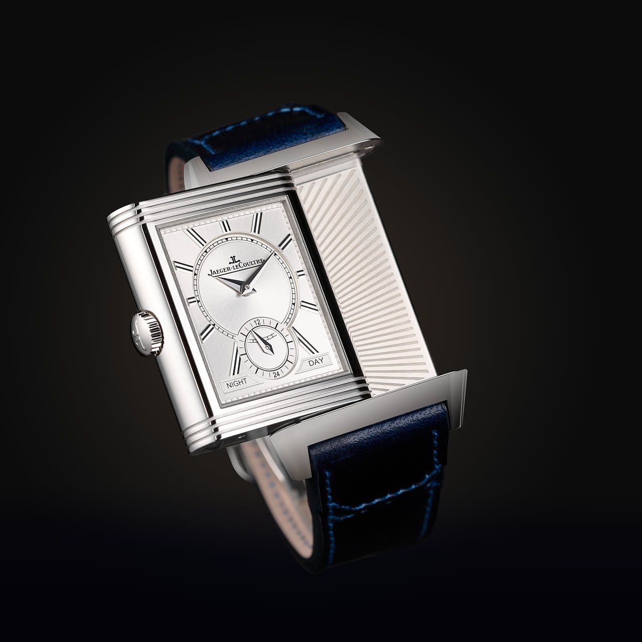 Photographe produit yvelines : Montre Jaeger le Coutre - Reverso Tribute DuoFace small seconds - studio professionnel