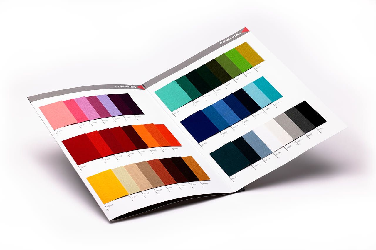 Photographe Produit Yvelines- Packshot Nuancier Toiles Duchesse Foxi Graph - Studio Pro