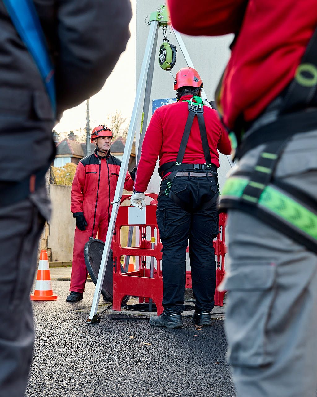 Photographe reportage entreprise Yvelines - Formation terrain stagiaires CATEC encadrement professionnel Mayday Orry-la-Ville