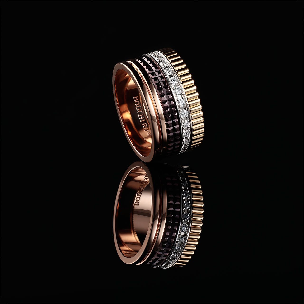 Photographe produit yvelines : Boucheron - Bague Quatre - studio professionnel