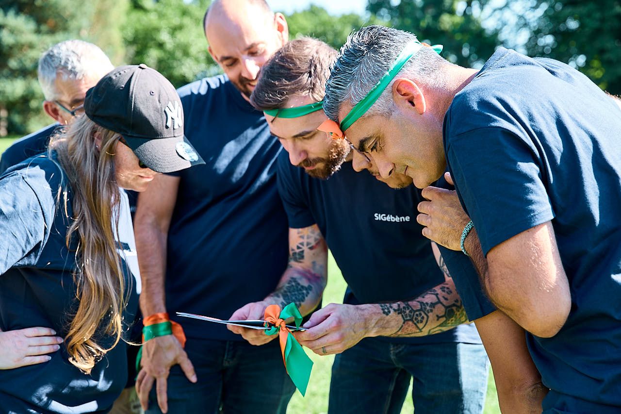 Photographe événement d'entreprise : Animations lors du Team Building 2025 de SIG Ebene dans le parc du Chateau de Nogent le Roi