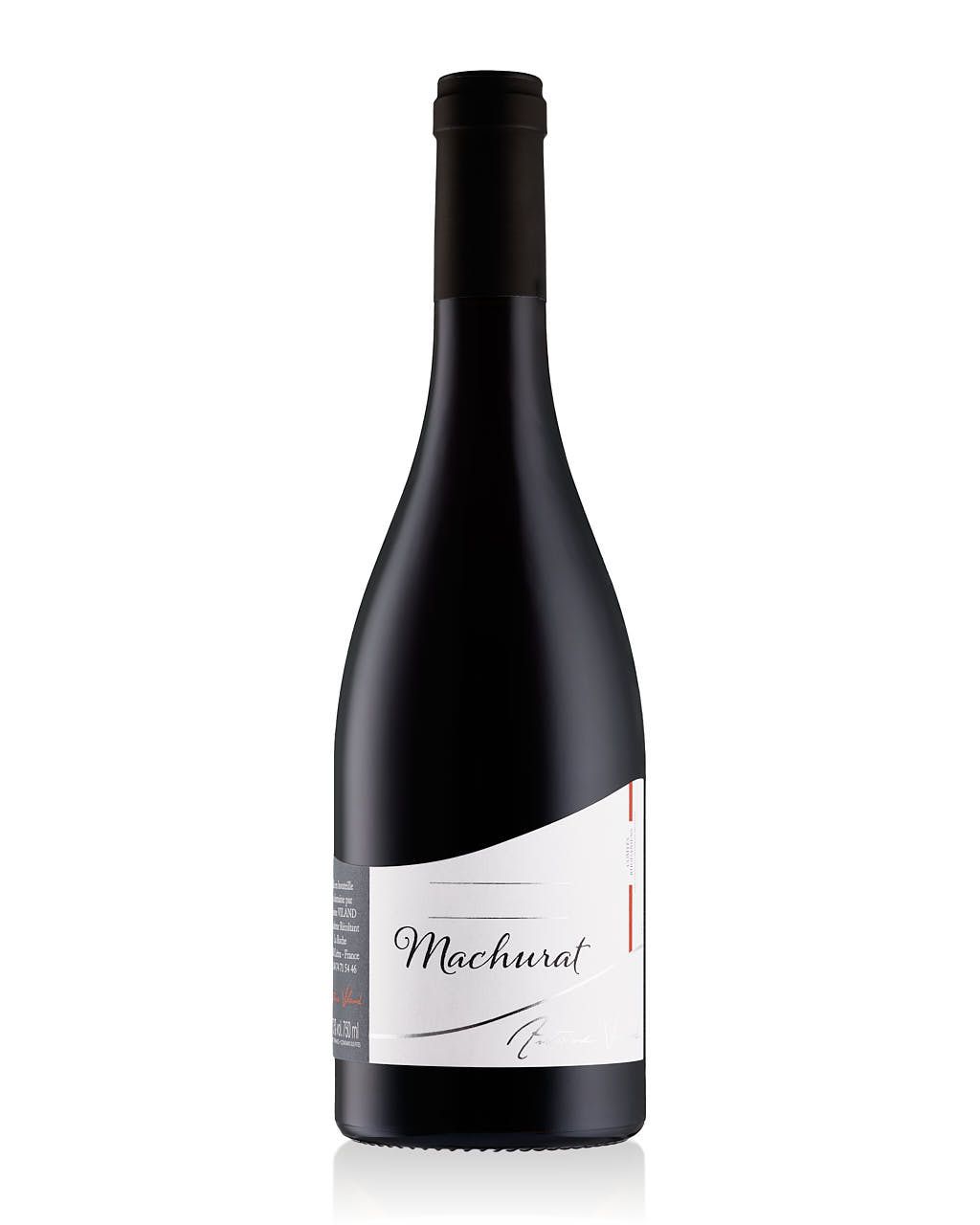 Photographe produits Yvelines - Packshot bouteille vin Beaujolais Antoine Viland Machurat e-commerce fond blanc - Studio professionnel