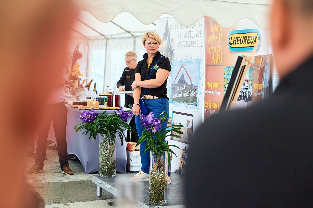 Photographe événement entreprise : Cinquantenaire Groupe Lheureux - Allocution du dirigeant - Les Essarts-le-Roi, Yvelines 2023