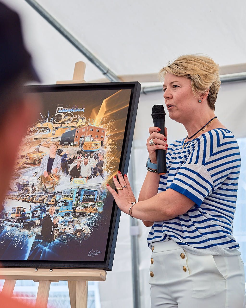 Photographe événement entreprise : Cinquantenaire Groupe Lheureux - Discours du dirigeant - Les Essarts-le-Roi, Yvelines 2023