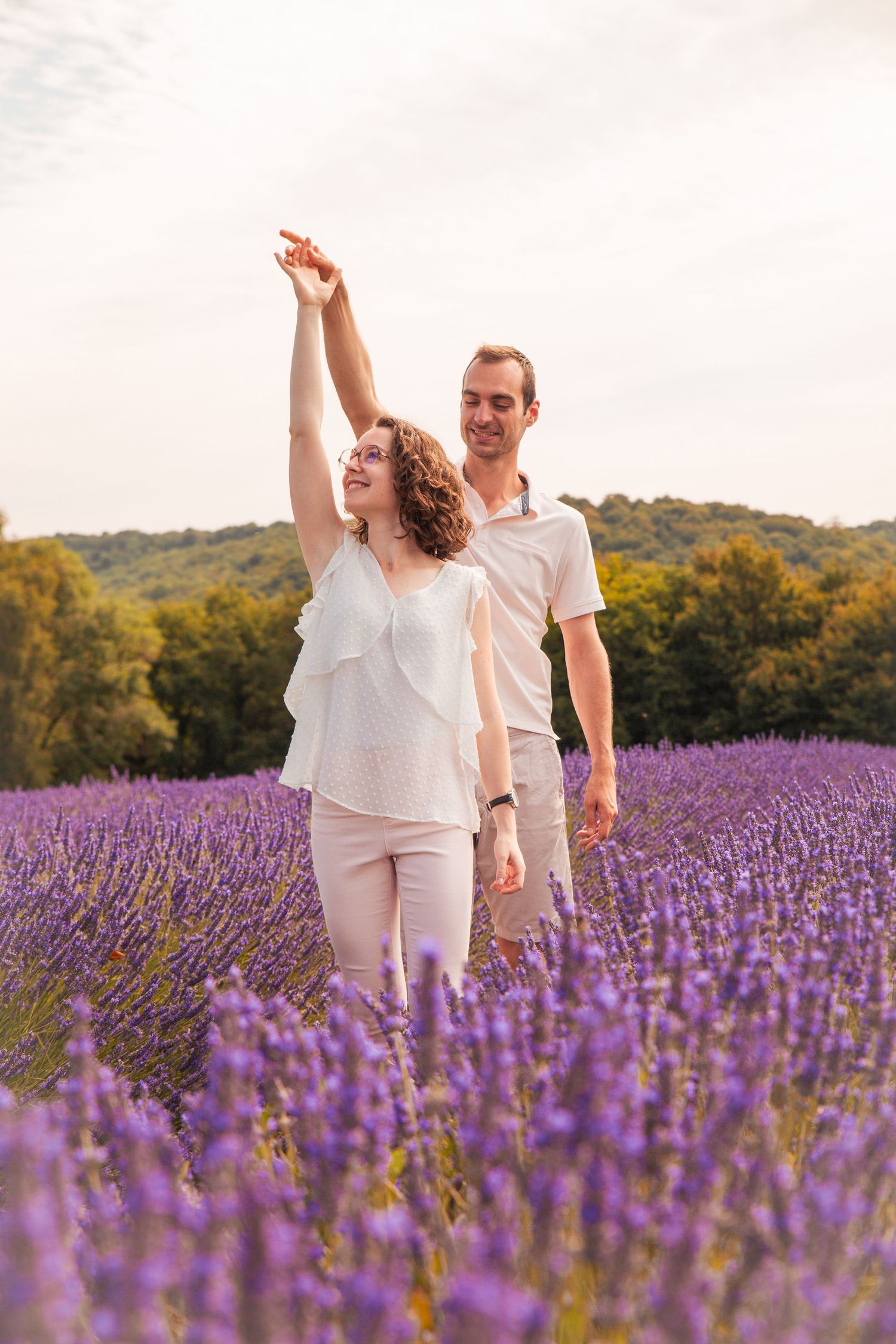 couple dans la lavande