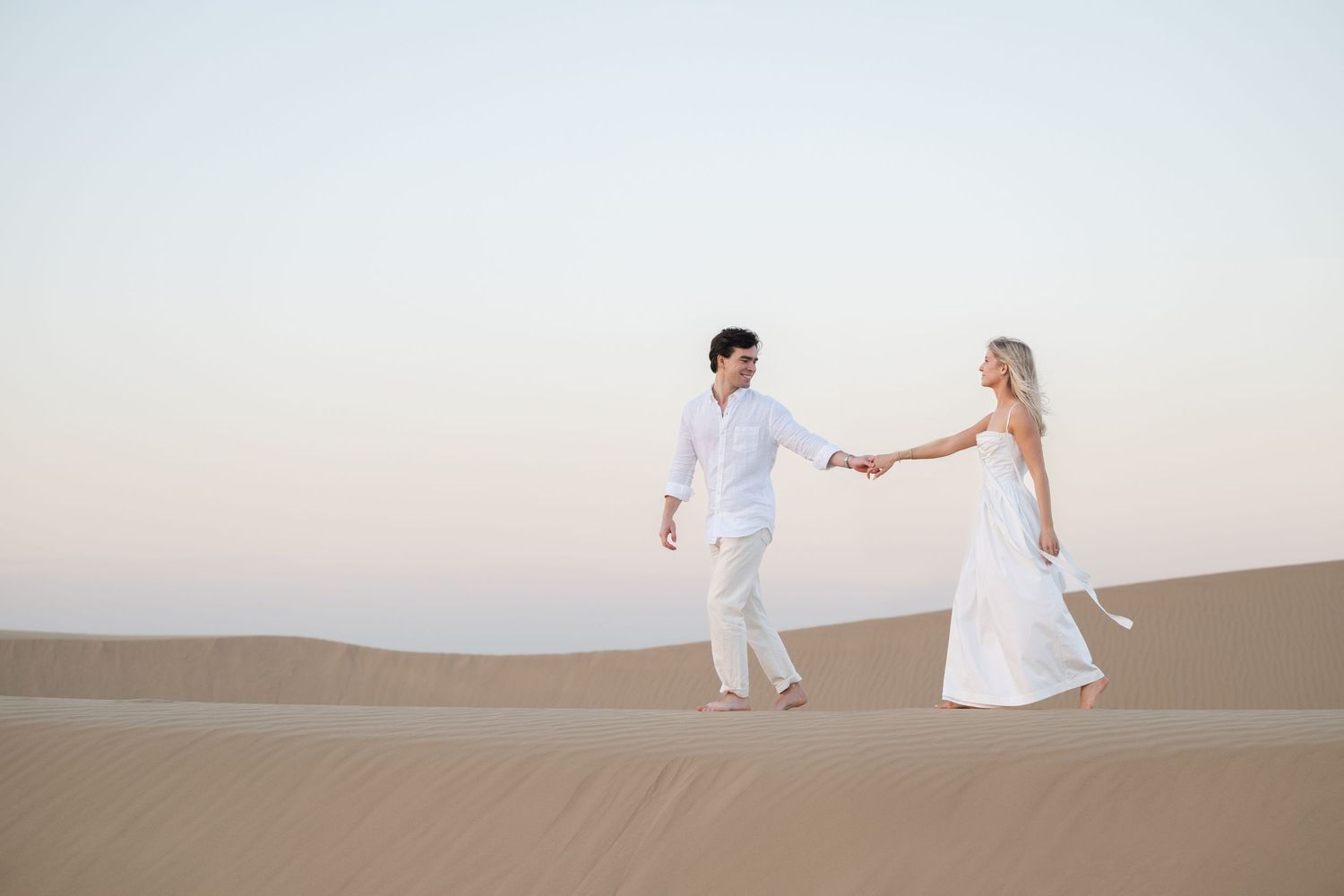 Engagement photoshoot desert Dubai Abu Dhabi Celine Grassy Photography