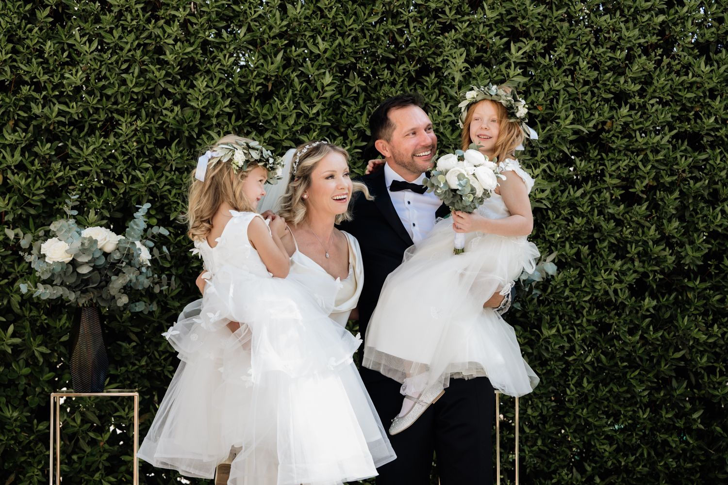 Small wedding ceremony garden ending