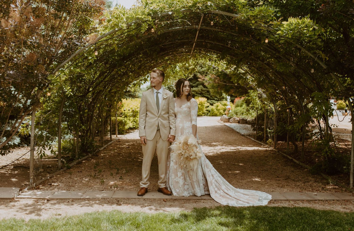 wedding photography of couple standing portrait