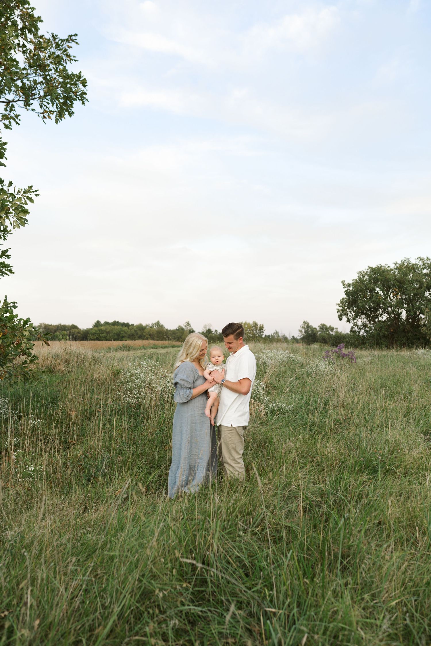 Six Month Baby Milestone Session in Crown, Indiana, near Chicago