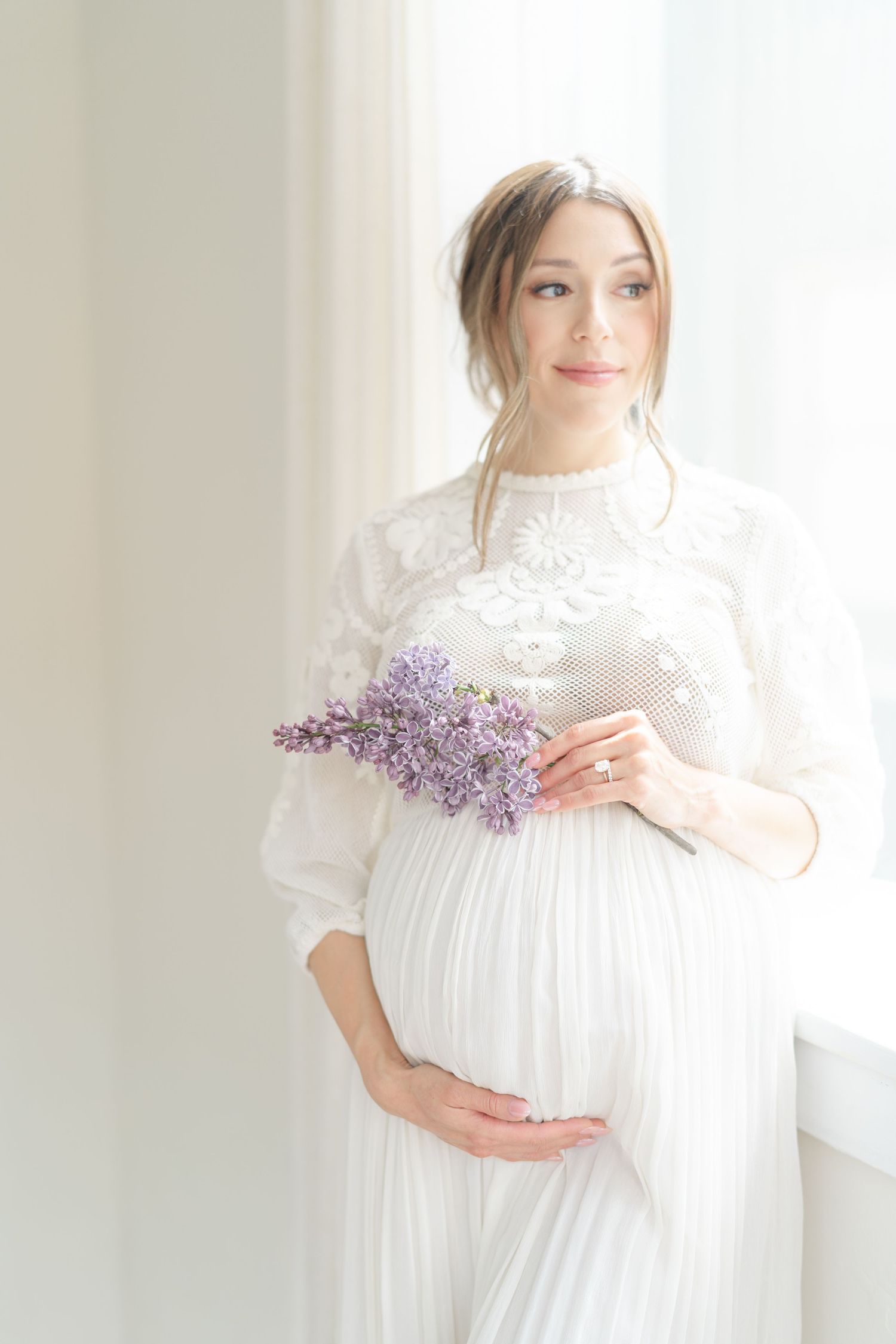 Studio Maternity Session In Downtown Valparaiso Indiana