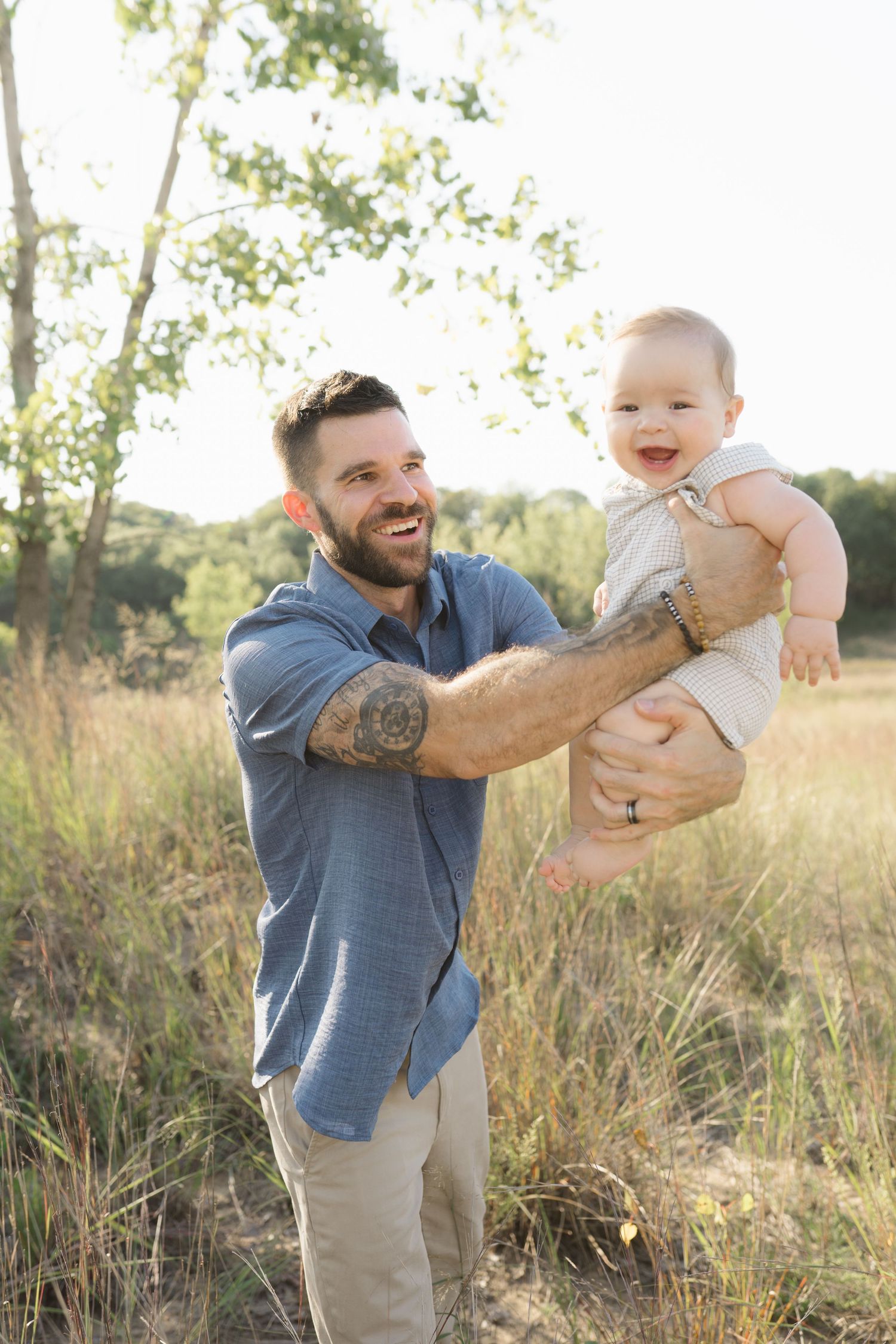 Six Month Baby Milestone Session in Portage, Indiana, at the Indiana Dunes near Chicago
