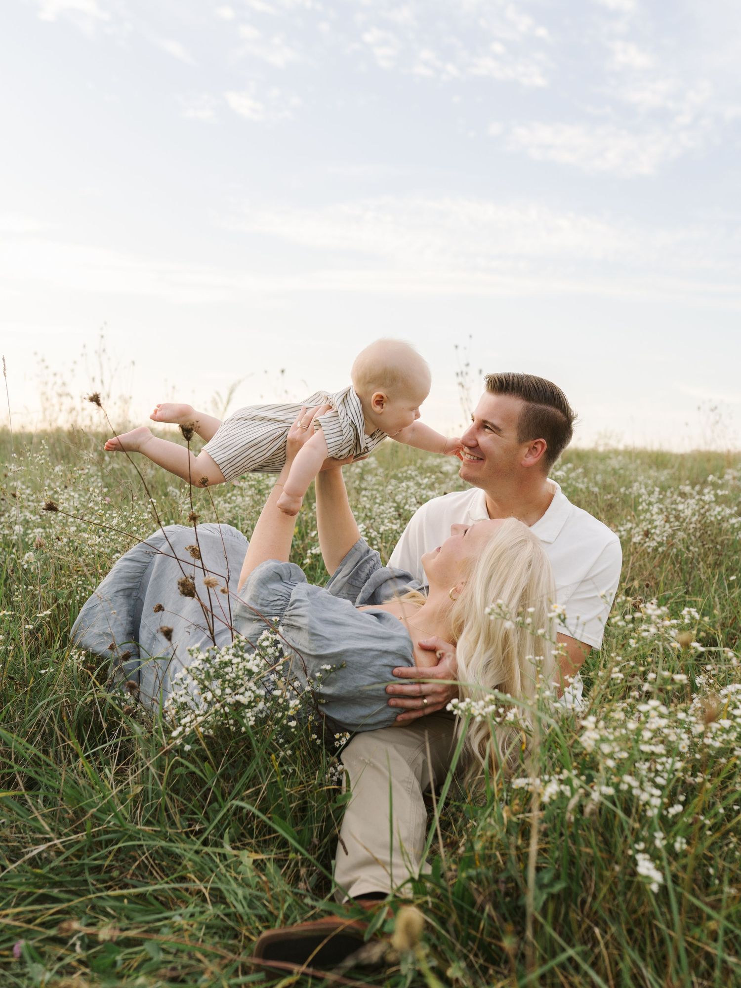 Six Month Baby Milestone Session in Crown, Indiana, near Chicago