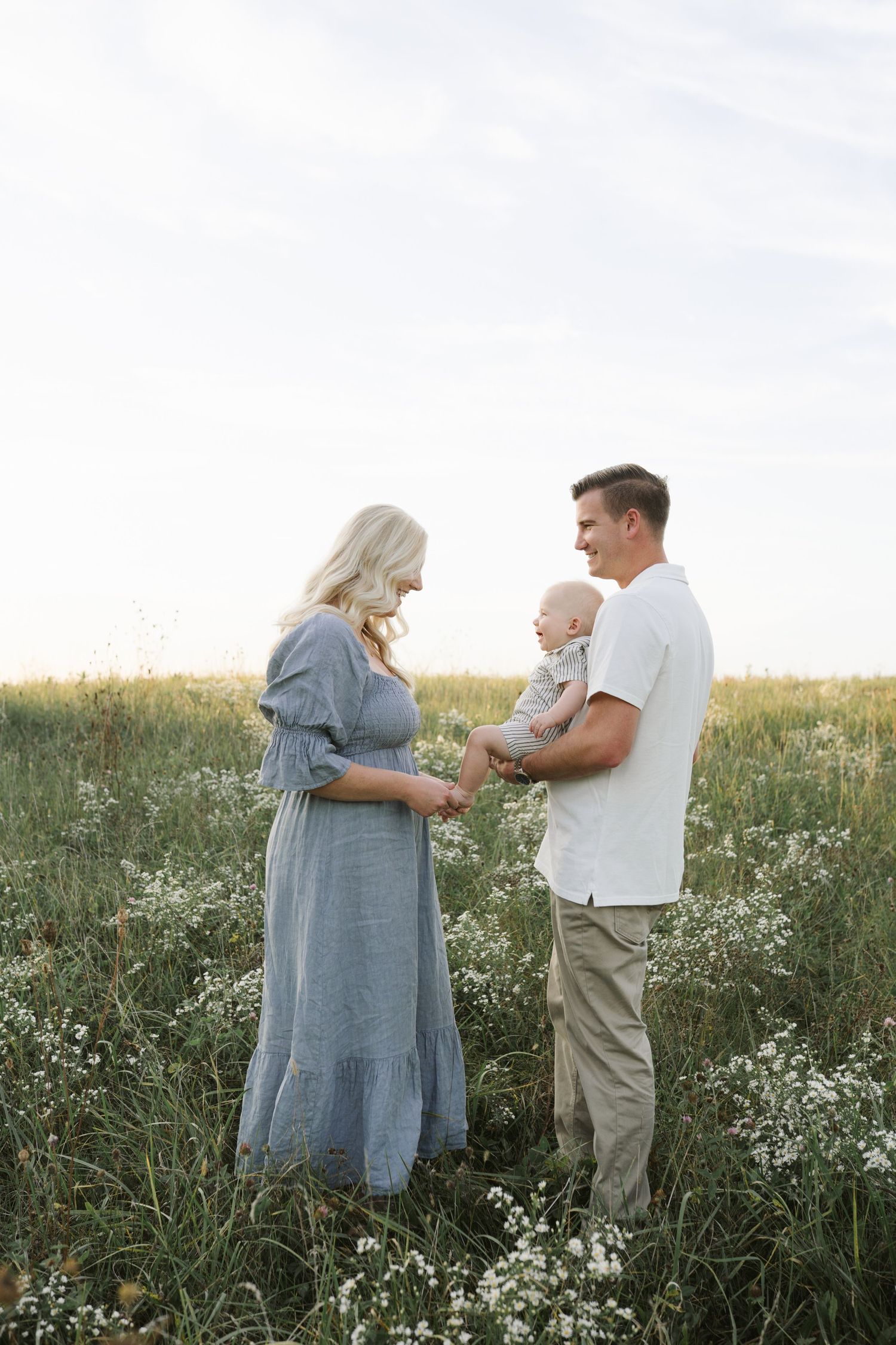 Six Month Baby Milestone Session in Crown, Indiana, near Chicago