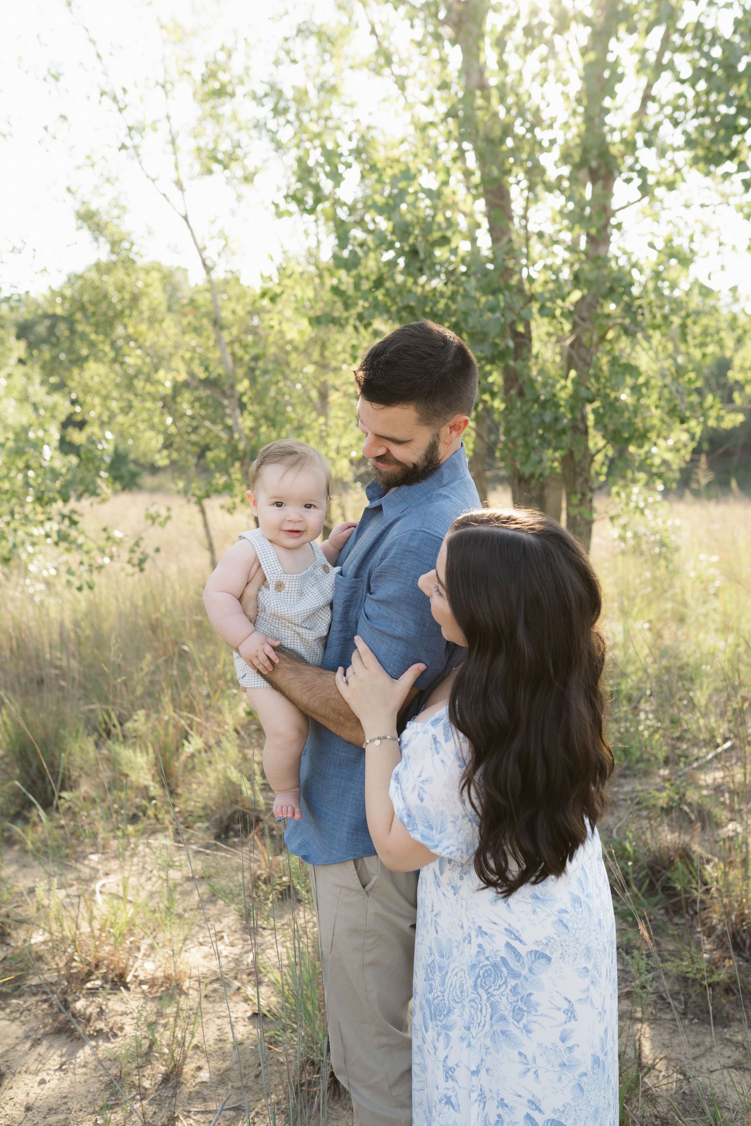 Six Month Baby Milestone Session in Portage, Indiana, at the Indiana Dunes near Chicago