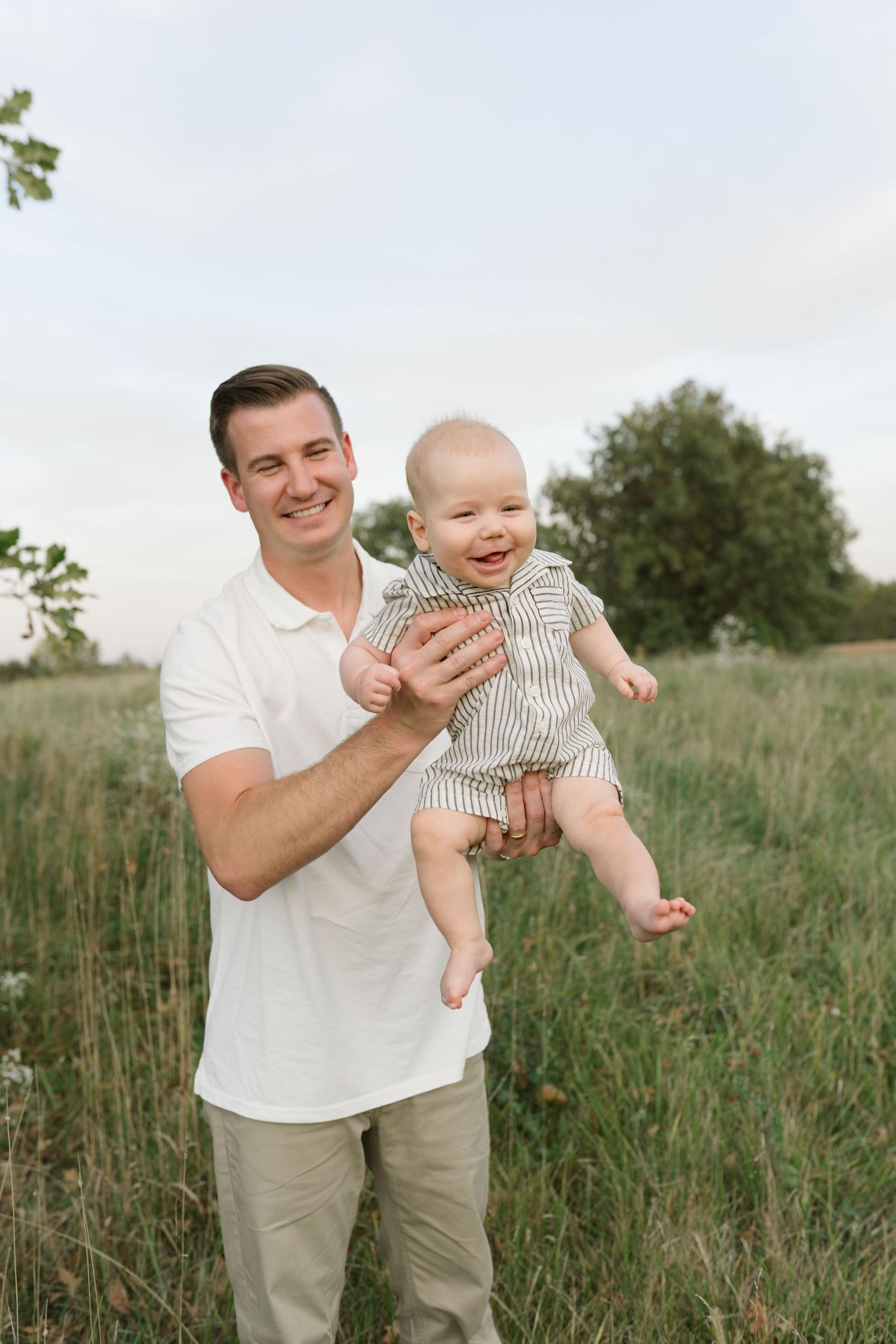 Six Month Baby Milestone Session in Crown, Indiana, near Chicago