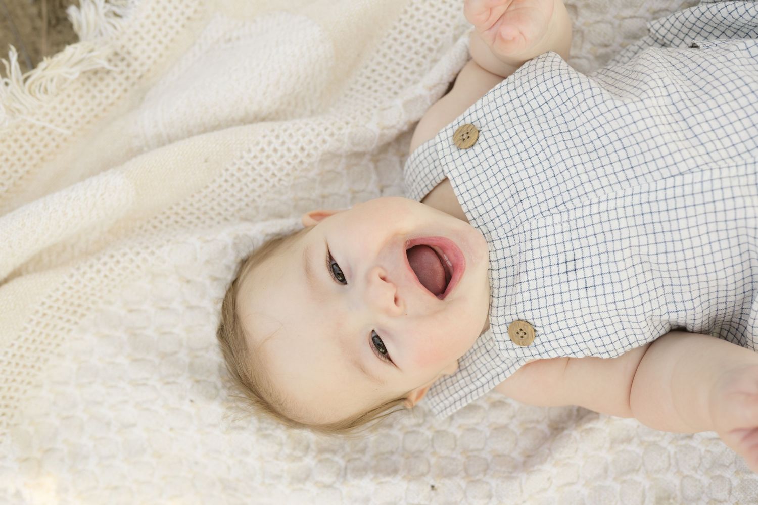 Six Month Baby Milestone Session in Portage, Indiana, at the Indiana Dunes near Chicago