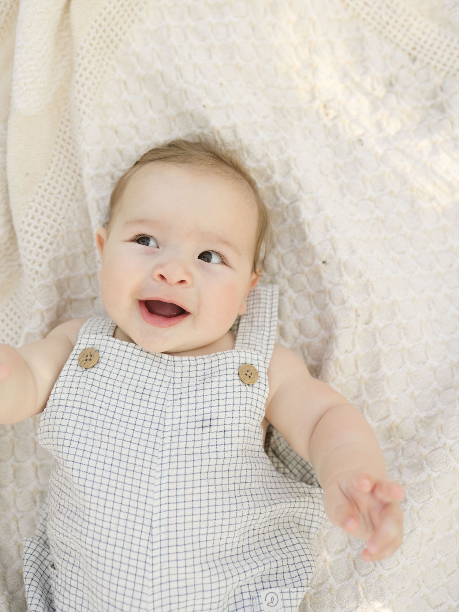 Six Month Baby Milestone Session in Portage, Indiana, at the Indiana Dunes near Chicago