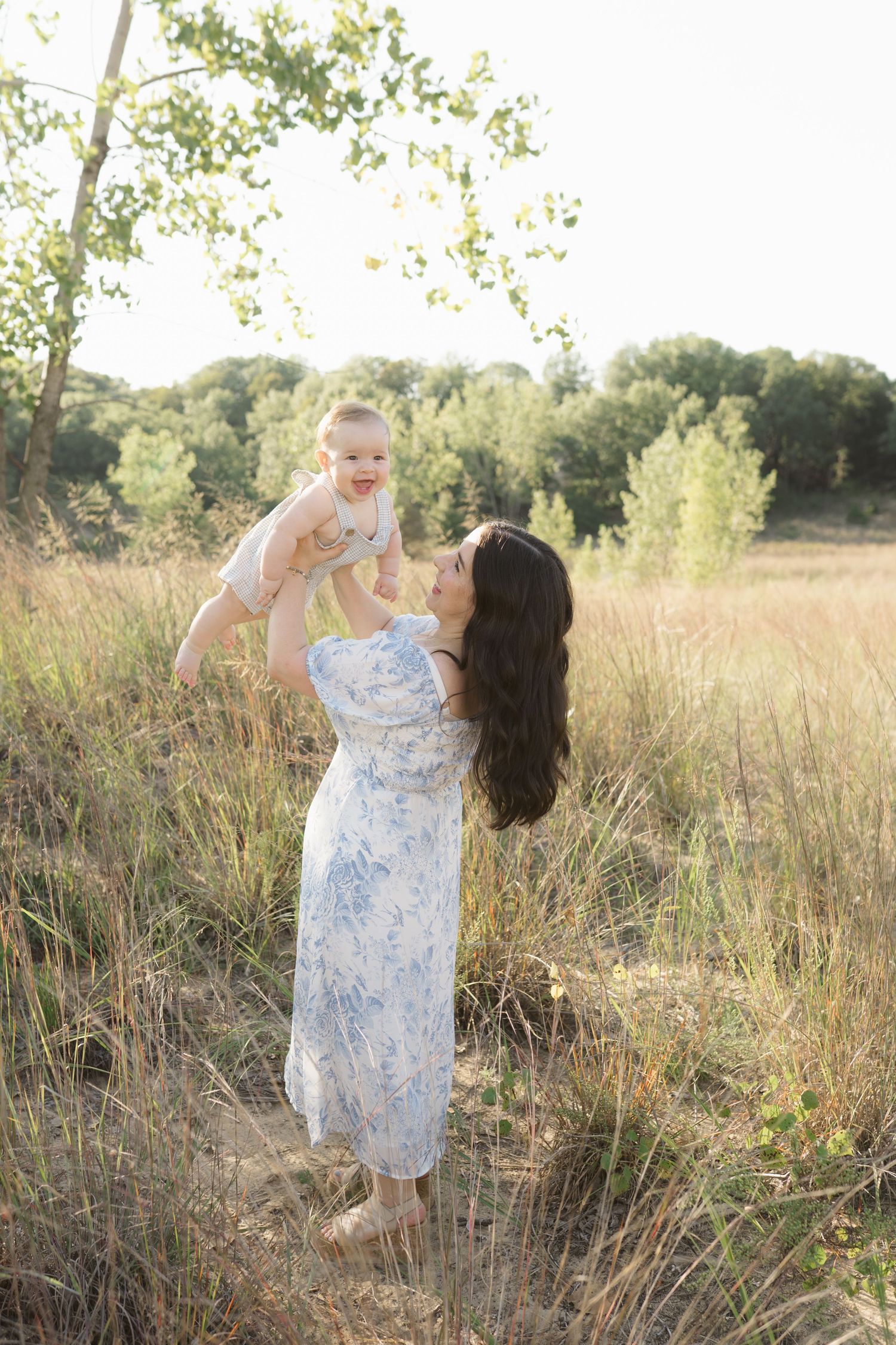 Six Month Baby Milestone Session in Portage, Indiana, at the Indiana Dunes near Chicago