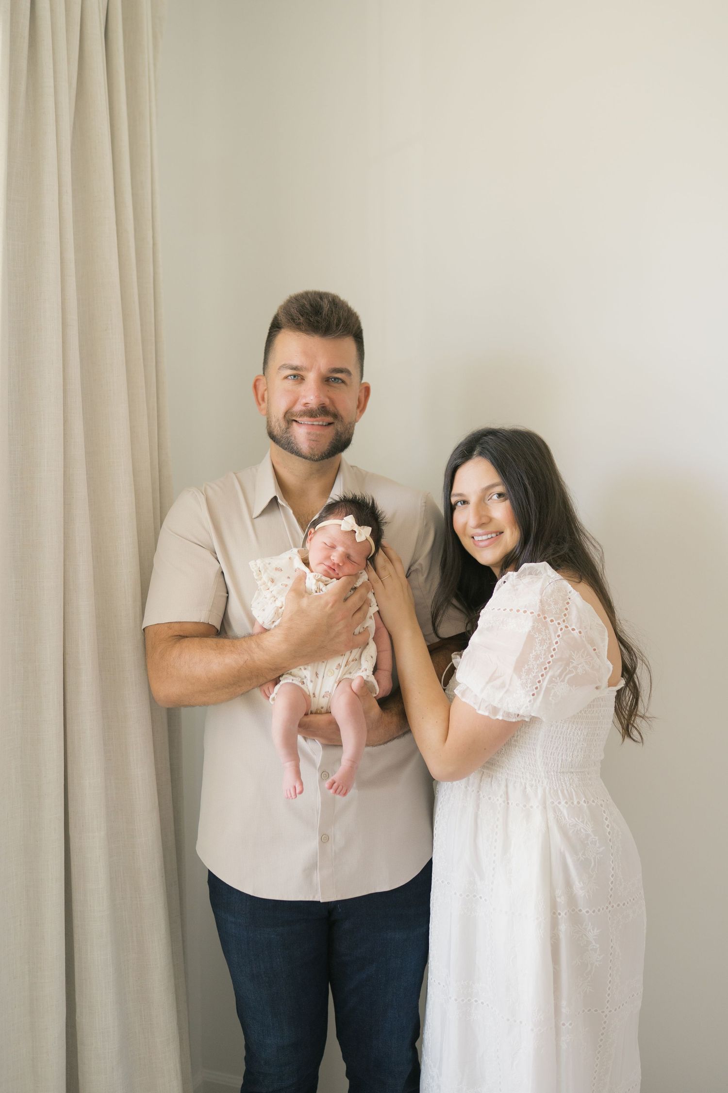In-home newborn session in Valparaiso, Indiana designed for relaxed new parents