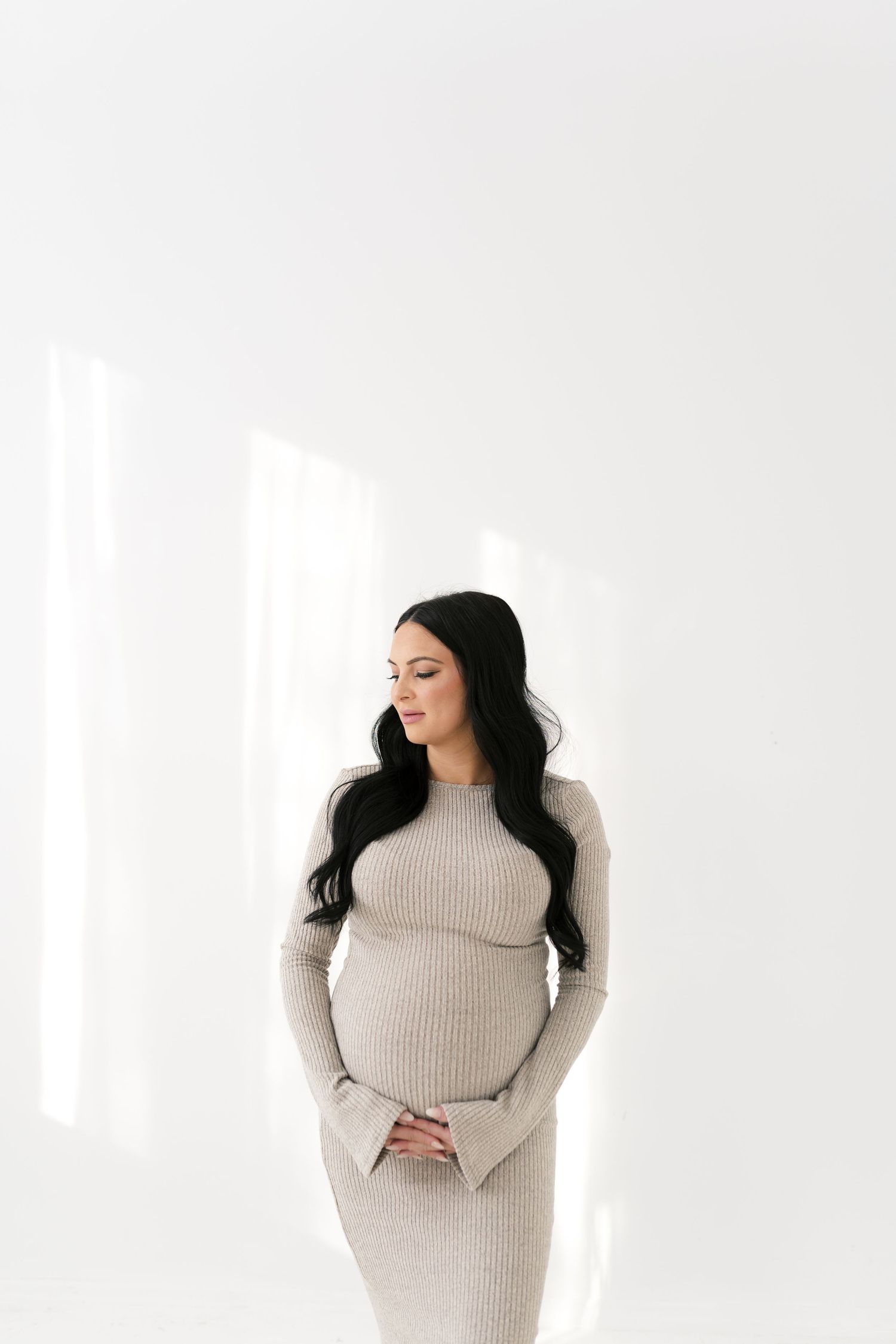 Light leaks, studio maternity session, Valparaiso Indiana