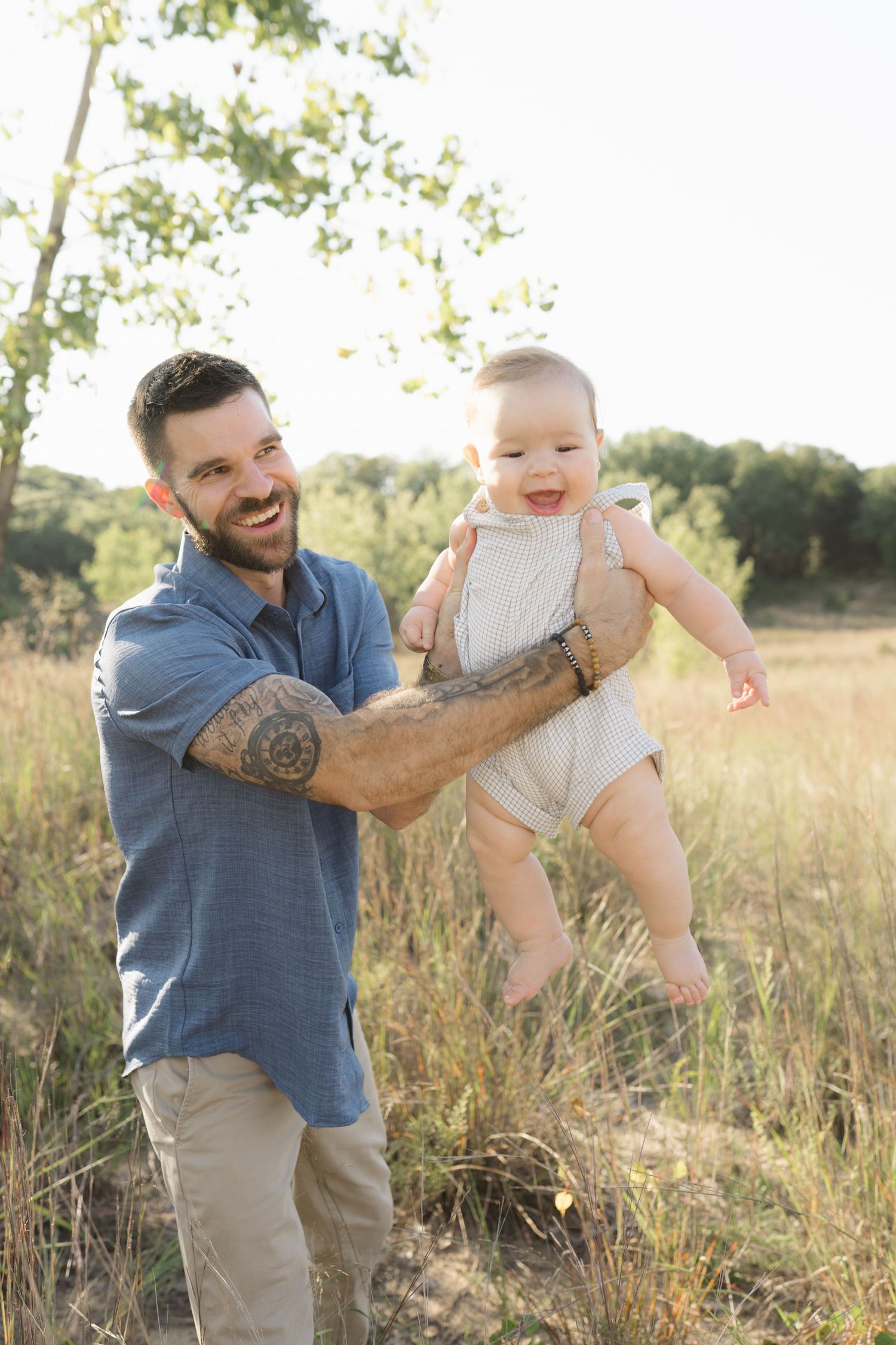 Six Month Baby Milestone Session in Portage, Indiana, at the Indiana Dunes near Chicago