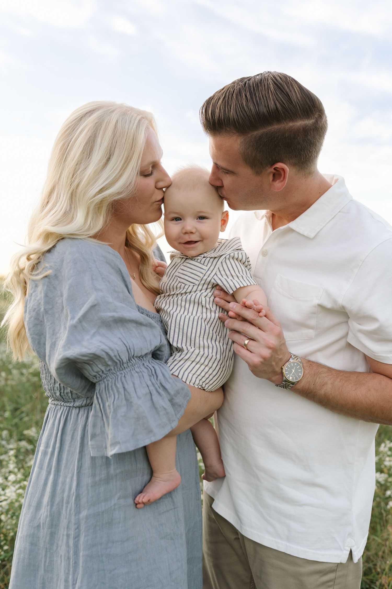 Six Month Baby Milestone Session in Crown, Indiana, near Chicago