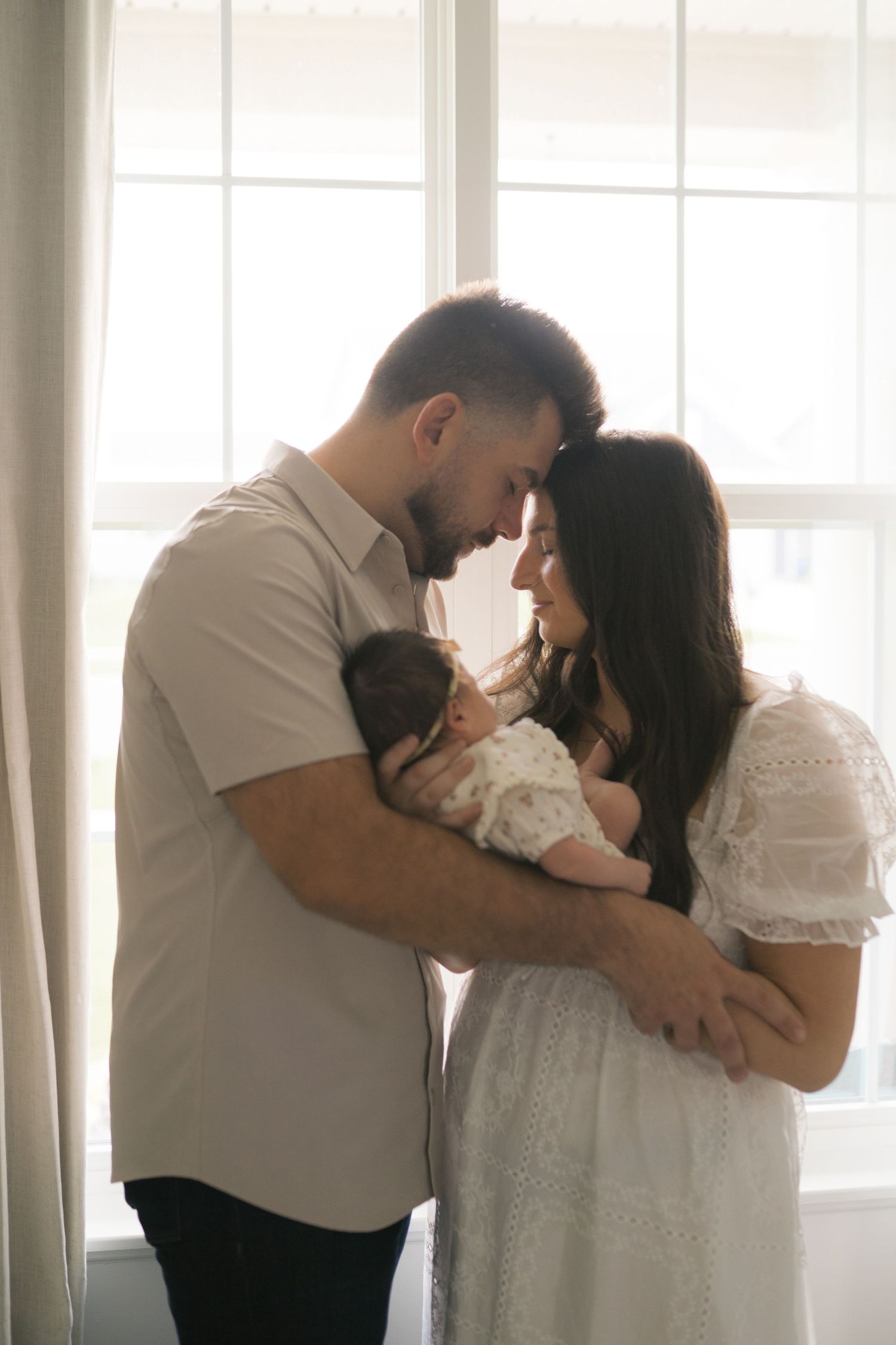 In-home newborn session in Valparaiso, Indiana designed for relaxed new parents