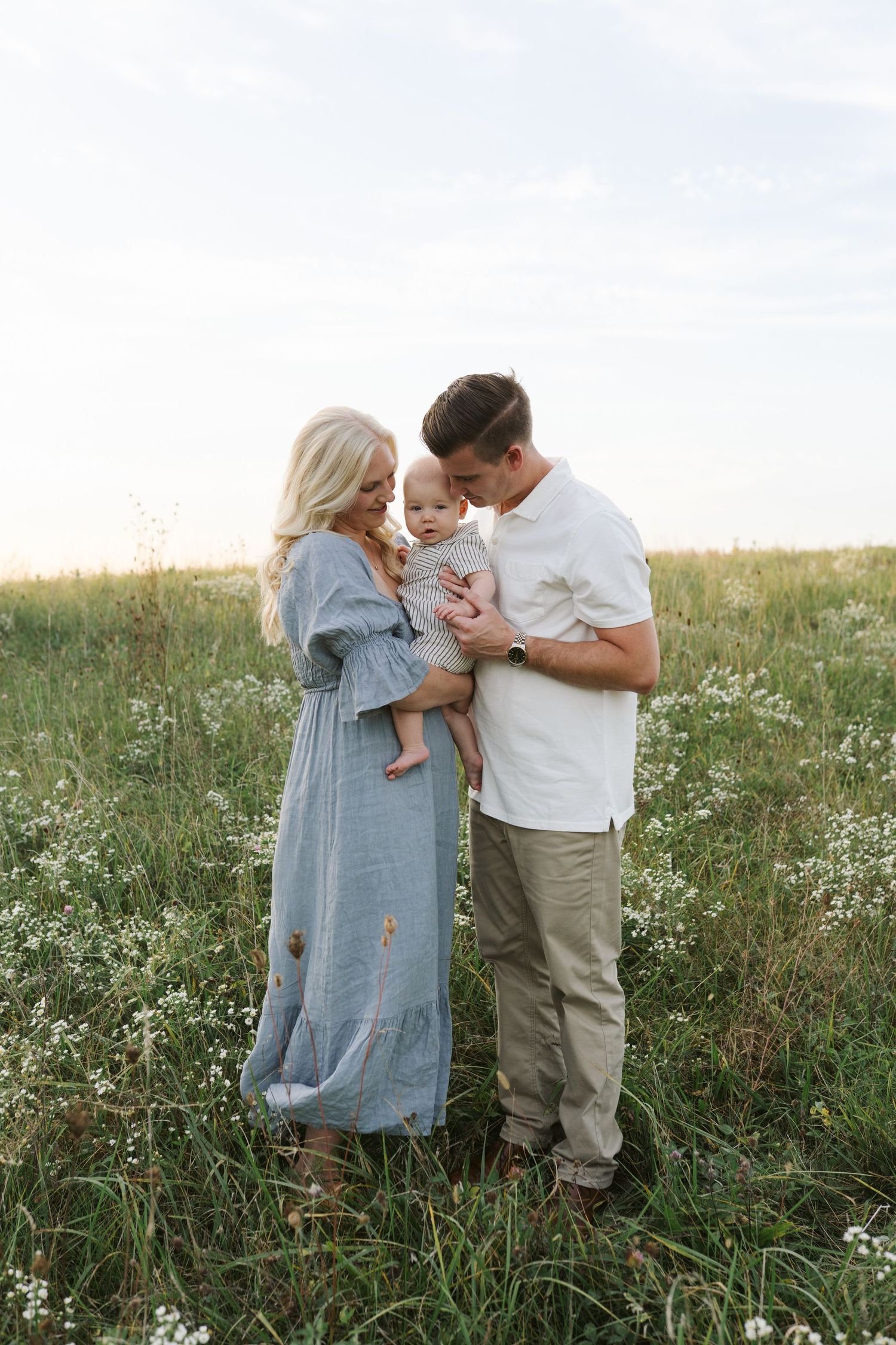 Six Month Baby Milestone Session in Crown, Indiana, near Chicago