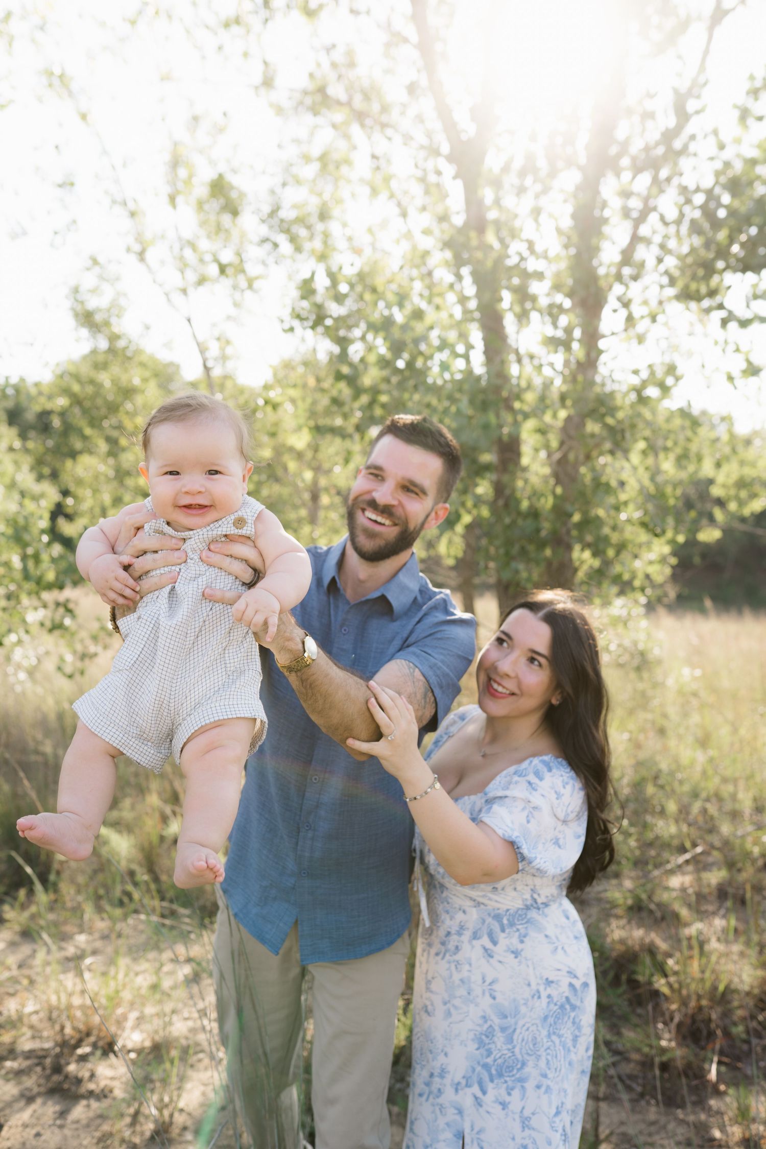 Six Month Baby Milestone Session in Portage, Indiana, at the Indiana Dunes near Chicago