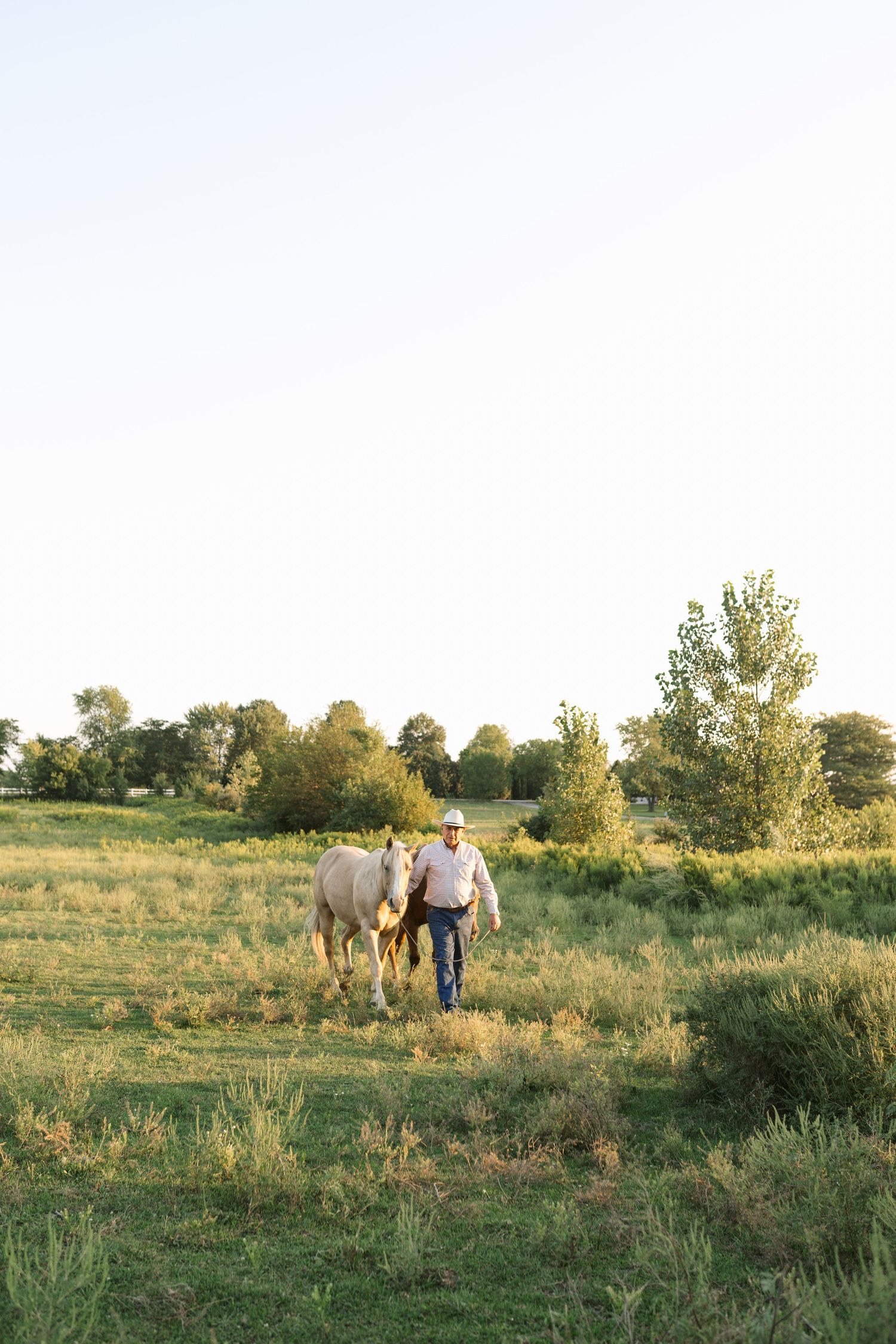 Family Session With Horses On A Private Property In St. John, Indiana Near Chicago