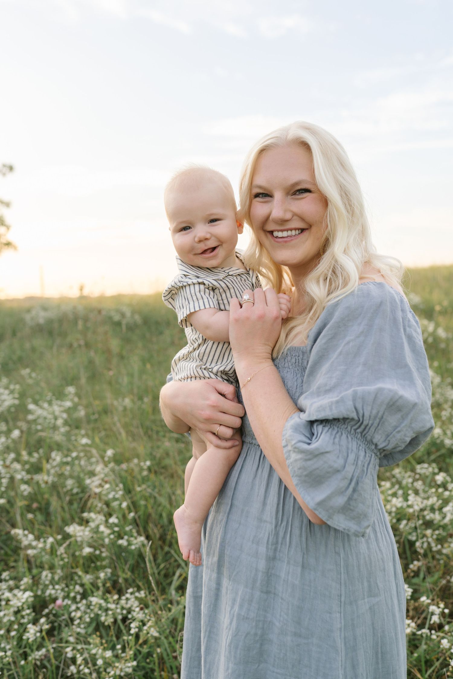 Six Month Baby Milestone Session in Crown, Indiana, near Chicago