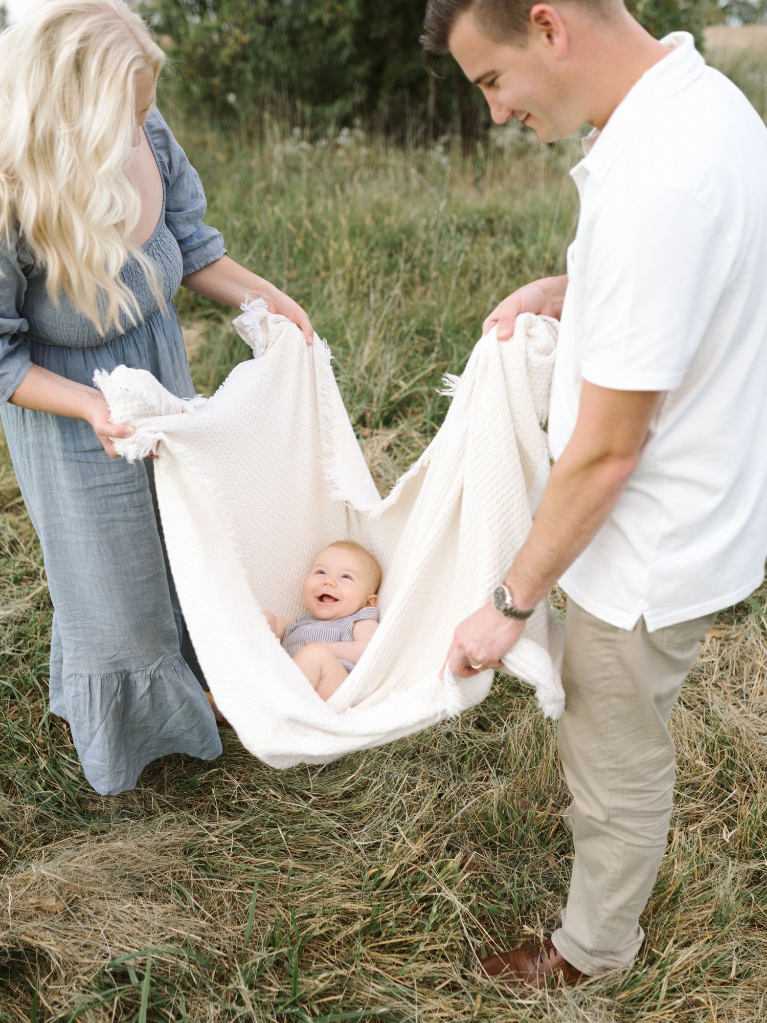 Six Month Baby Milestone Session in Crown, Indiana, near Chicago