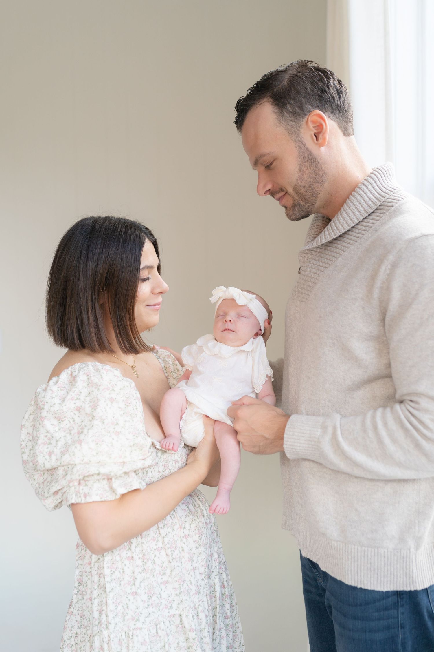 Newborn studio photos taken in Valparaiso, Indiana for expecting and new parents seeking timeless newborn photography.