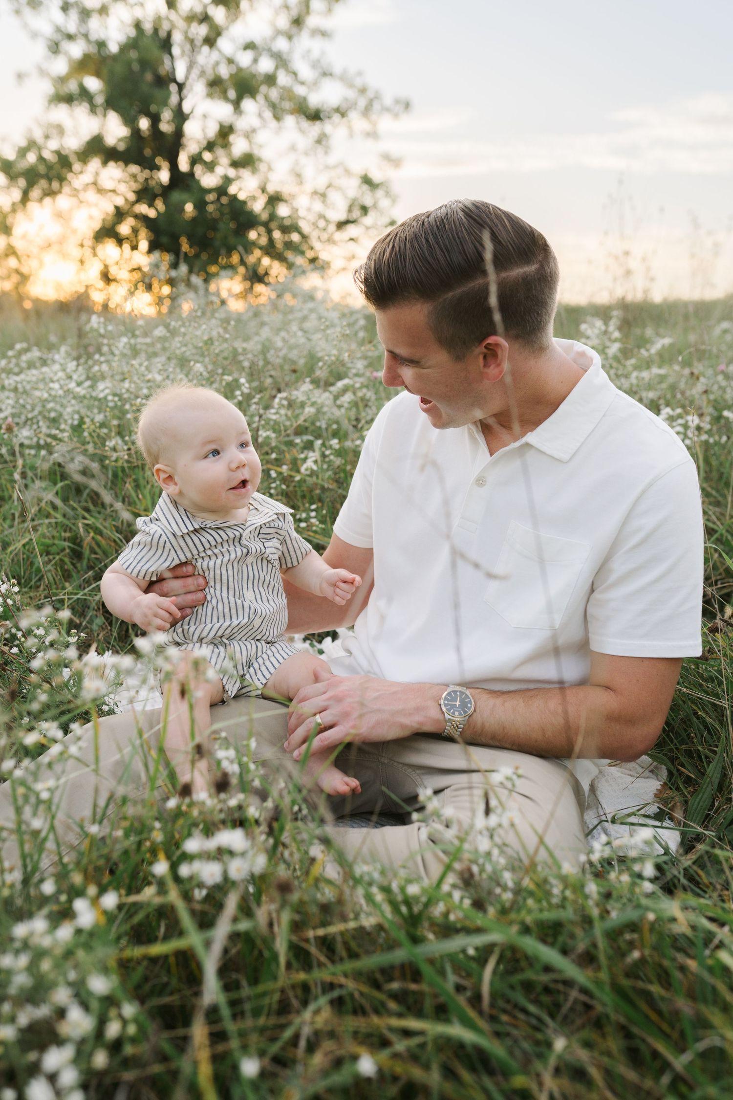 Six Month Baby Milestone Session in Crown, Indiana, near Chicago