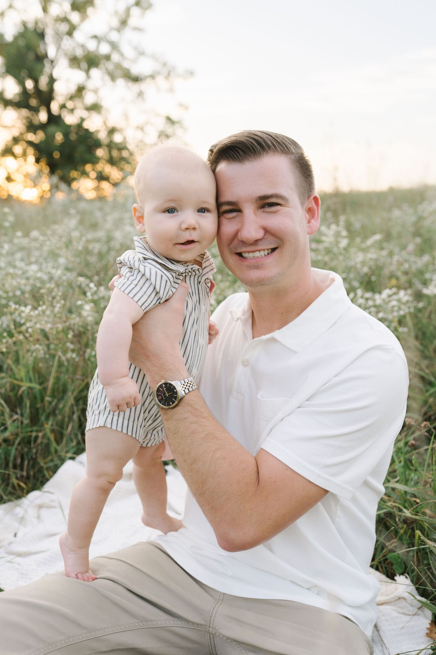 Six Month Baby Milestone Session in Crown, Indiana, near Chicago