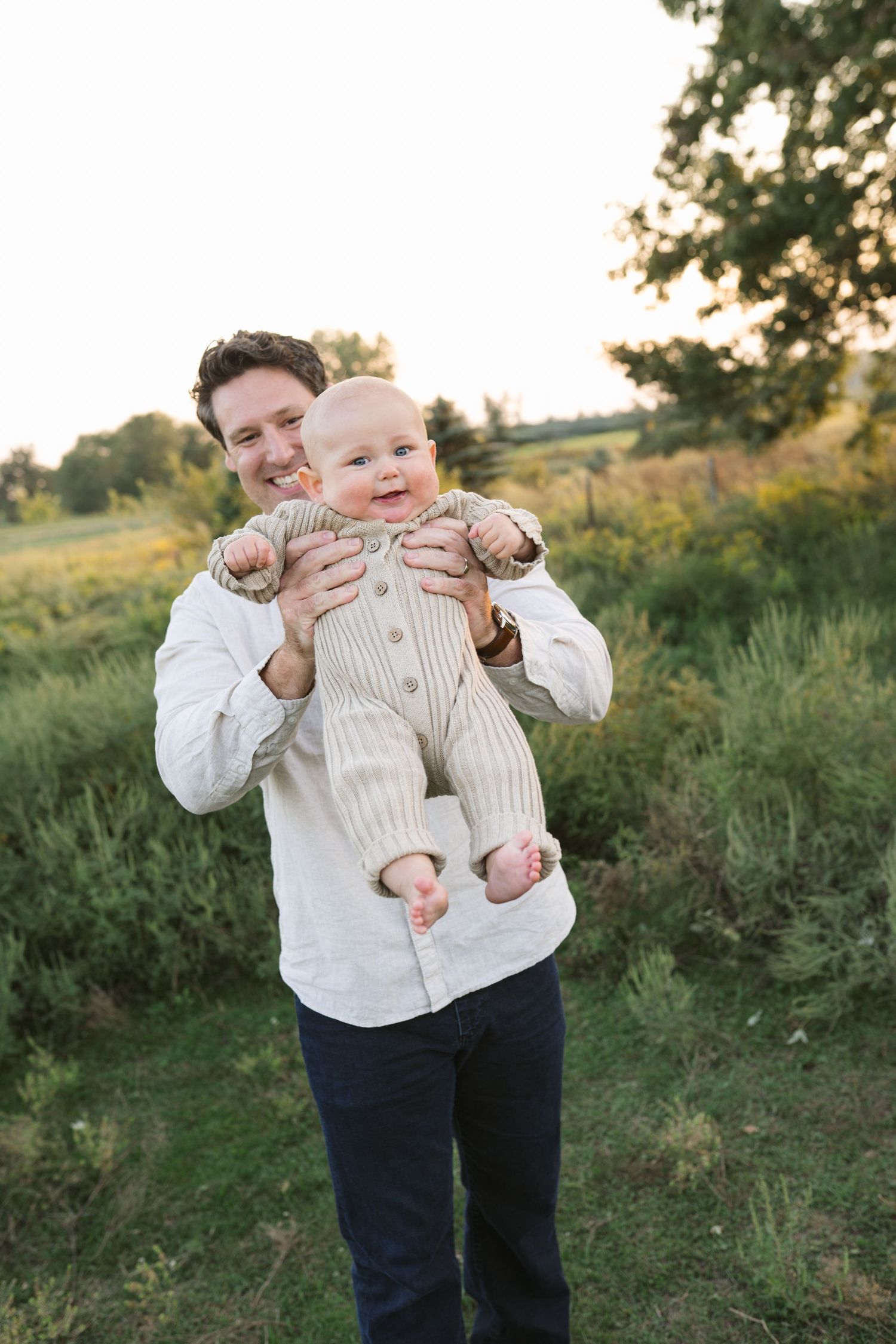 Family Session With Horses On A Private Property In St. John, Indiana Near Chicago