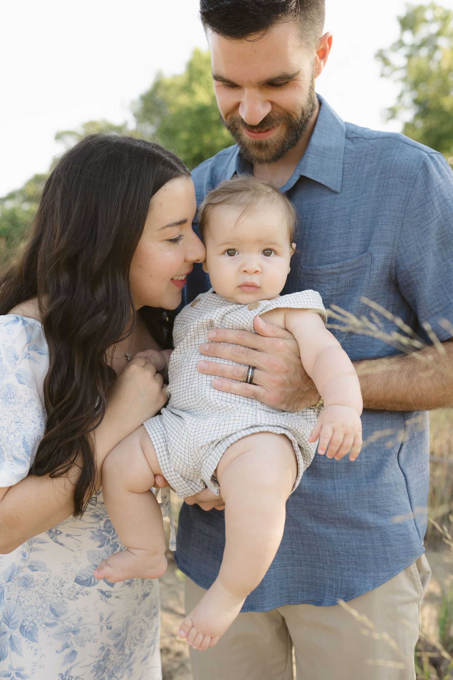 Six Month Baby Milestone Session in Portage, Indiana, at the Indiana Dunes near Chicago
