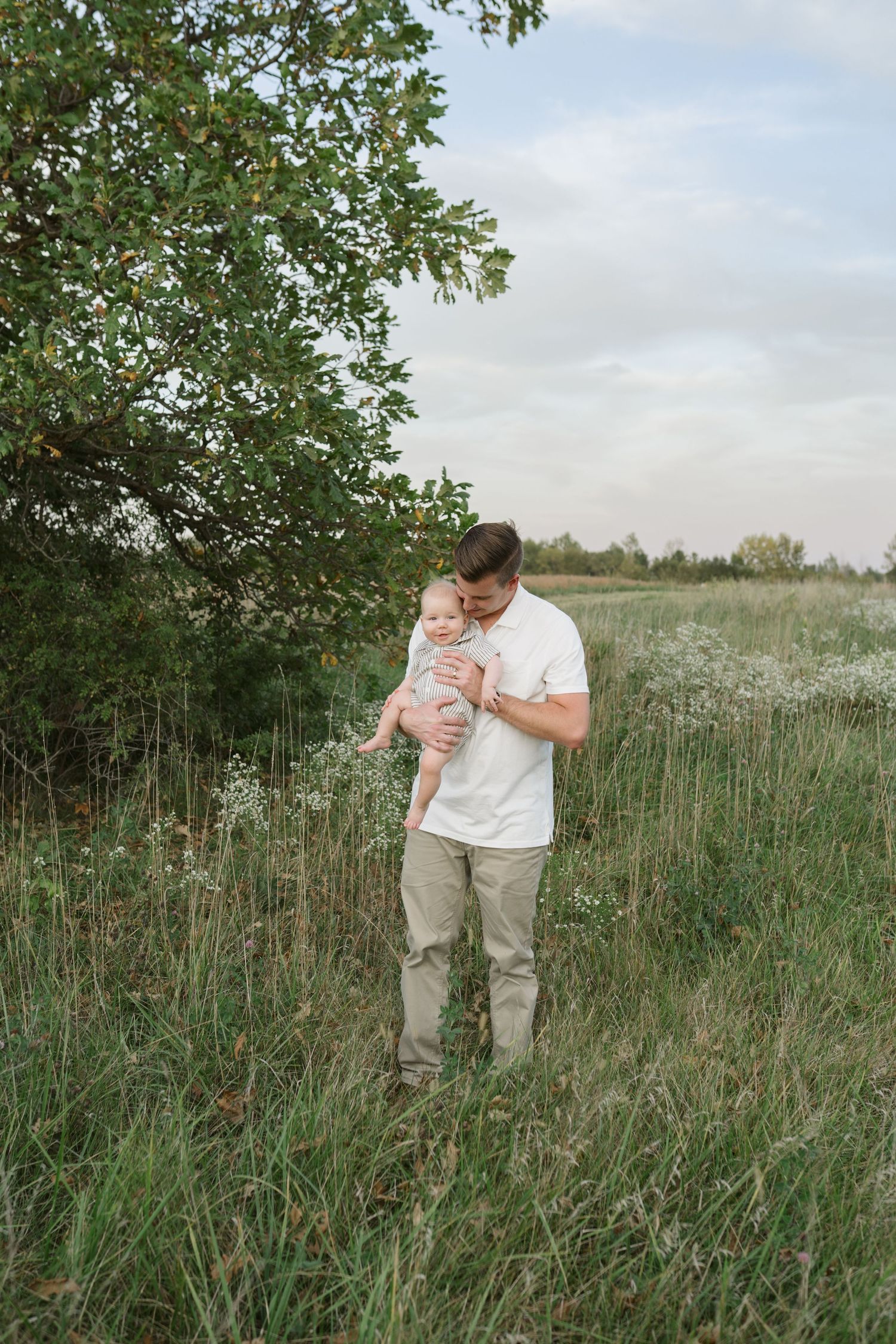 Six Month Baby Milestone Session in Crown, Indiana, near Chicago